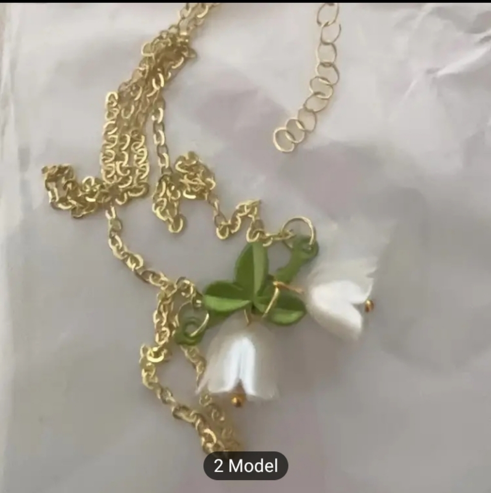 Lily of the Valley necklace - Picture 2 of 4